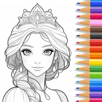 Prenses kız boyama oyunları