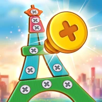 Nuts & Bolts Screw Wood Puzzle