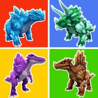 Crystal Dinosaur Element Fight